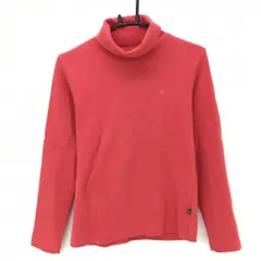ルコック 長袖タートルネックシャツ レッド ロゴ刺しゅう シンプル レディース L ゴルフウェア le coq sportif