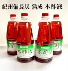 木酢液【自然素材の入浴剤】紀州備長炭の熟成 木酢液 原液1L×4本 楽天市場】本場 紀州産☆木酢液 1L 原液 お風呂用 入浴用 紀州