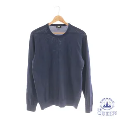 ☆美品☆ UNIQLO ユニクロ トップス セーター お洒落 シンプル 長袖 レディース ブルー L 901-10757 送料無料 古着