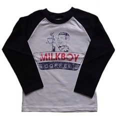 【OPEN特価】100 110 120 韓国子供服　韓国こども服　MILKBOY　ミルクボーイ　キッズ　韓国　韓国子ども服　ラグラン　ラグランスリーブ　カットソー