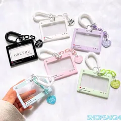 定期入れ カード入れ カードケース パスケース カード収納 IDケース 社員証 韓国 チャーム Instagram 写真 デザイン かわいい おしゃれ 学生 レディース673