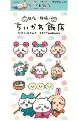 【中古】シール・ステッカー ちいかわ＆ハチワレ＆うさぎ クリアシール 「ちいかわカフェ 第2弾 ちいかわ飯店 in THE GUEST cafe＆diner」