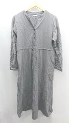 ◇ ⊇ ITEMS URBANRESEARCH アイテムズ アーバンリサーチ 胸元紐 長袖 ロング丈 ワンピース サイズF グレー系 レディース E  【1501230003544】のサムネイル