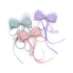BIANHUAN ベビー ヘアクリップ ヘアピン リボン ヘアアクセサリー 髪飾り 髪留め レディース ガールズ 女の子 子供 こども かわいい 可愛い 大きめ 3点セット 入園式 卒園式 入学式 七五三 発表会 結婚式 ピアノ パーティー
