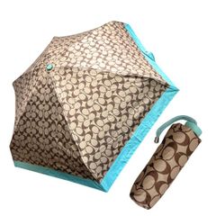 コーチ COACH 傘 折り畳み 日傘 晴雨兼用 小物 かさ UVカット 遮光 シグネチャー ミニ アンブレラ C4322 SVVSW フェイデッドブルー