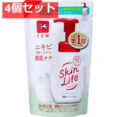 スキンライフ 薬用 泡のふんわり洗顔 シトラスブーケの香り 詰替用 140mL 4個セット まとめ売り