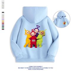 トレーナー パーカー 秋冬 ライトブルー アイテム オシャレ Tシャツ 半袖 夏 インス映え y2k テレタビーズ Teletubbies グッズ 玩具 おもちゃ ぬいぐるみ グッズ