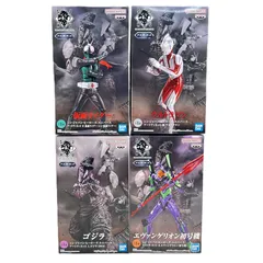 SJHU シン・ジャパン・ヒーローズ・ユニバース アートヴィネット プライズ フィギュア 4点セット 中古未開封品 ゴジラ エヴァ ウルトラマン 仮面ライダー