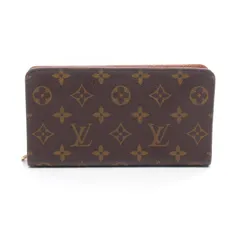 ルイ・ヴィトン LOUIS VUITTON ラウンド長財布 ポルトモネジップ M61727 レザー PVCコーティングキャンバス ポルトモネ・ジップ レディース Used A