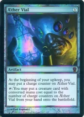 霊気の薬瓶　英語版4枚 298)《霊気の薬瓶/Aether Vial》[2X2] 茶R | 日本最大級 MTG通販