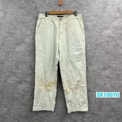 DOCKERS ホワイトベージュ ジップフライ チノパンツ W34L34 実寸W32in 282103207 USA 海外輸入 古着 SK10070