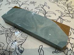 天然砥石 青板 青砥石  極細 希少品 1200g 包丁研ぎ 仕上げ砥石 / 鉋鑿大工道具鋸剃刀包丁 10000目 AS12 実物撮影