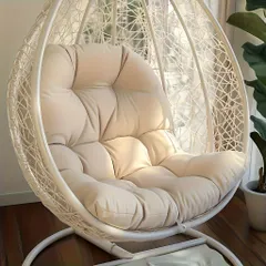 南房総市　引き取り限定　ハンギングチェア スイングチェアー　ベージュ ラタン風 南房総市引き取り限定ハンギングチェア スイングチェアー