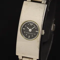 稼動 エンポリオアルマーニ AR-5403 QZ 黒文字盤 レディース腕時計 OWD 2000000 NSK