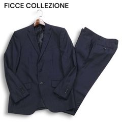 【大きいサイズ】6L フィッチェ ストライプスーツ ネイビー ドン小西 美品 大きいサイズ】6L フィッチェ ストライプスーツ ネイビー ドン小西 美