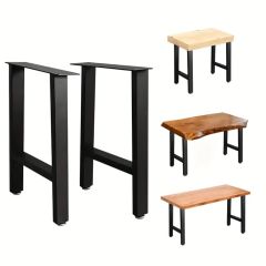 鉄製テーブル脚 2個セット 40.64cm DIY ブラック