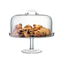 LSA SERVE サーブ Cakestand & Dome ケーキスタンド ガラスドーム G875-31-301 LSZ24 直径34.5cm / エルエスエー サーブプレート ケーキプレートのサムネイル