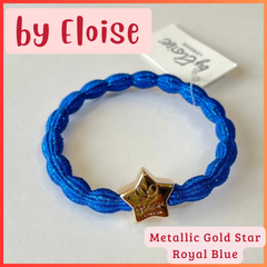 ヘアアクセサリー【Metallic Gold Star / Royal Blue】　by Eloise / バイエロイーズ