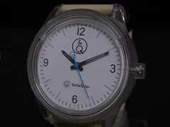 ■稼働品■美品■ CITIZEN シチズン キューアンドキュー スマイルソーラー 10気圧防水 腕時計 ウォッチ ベージュ系 DK2240