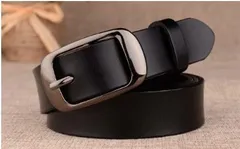 本革ベルト　レザー　メンズ　レディース　シンプル　ビジネス　ブラック 黒　小物