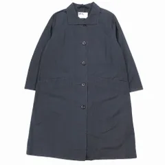 美品 MHL. ロングコート 綿100% 濃紺 ネイビー Lサイズ ゆったりめ 2025年最新】mhl コートの人気アイテム - メルカリ
