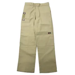 Dickies ダブルニー ワークパンツ ルーズフィット 34 ベージュ ポリエステル コットン TWILL DOUBLE KNEE WORK PANTS 85283KH ホンジュラス製 未使用品