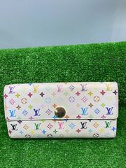 ●LOUIS VUITTONルイヴィトン　ポルトフォユサラマルチカラー　長財布　カード入れ/小銭入れあり　M93532　使用感/変色あり　現状お渡し　正規品　中古　u250428_120