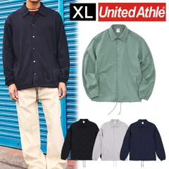 アウター ユナイテッドアスレ 10.0オンス コットン ジャージー コーチ ジャケット XL 4487-01 United Athle  無地 綿 コットン メンズ レディス レディース 男女兼用 ユニセックス カジュアル アウトドア スポーツ カラバリ豊富のサムネイル