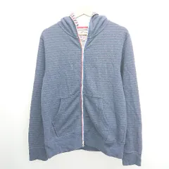 ◇ ⊇ BEAMS ビームス カジュアル 長袖 パーカー サイズM ブルー系 メンズレディース E  【1505290006408】