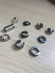 【在庫処分】 イヤーカフ フェイクピアス 10点セット メンズ fp-984