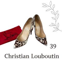 Christian Louboutin　クリスチャンルブタン ピガールフォリーズ レオパード ハラコ 39
