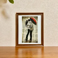 新品☆額縁付アートポスター☆Loui Jover（ルイ・ジョヴァー）☆アートデザイン☆オーストラリア画家☆RAINFALL AND KISSES☆366