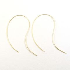 K18YG　ピアス　pierced earrings　総重量約1.7g