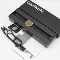 【美品】GARMIN Lily Classic 010-02384-E1 Black Leather/Cream Gold スマートウォッチ ガーミン リリークラシック 本体