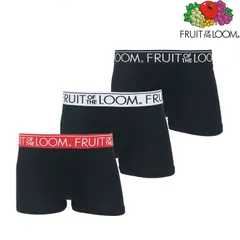 FRUIT OF THE LOOM フルーツオブザルーム ボクサーパンツ 3枚セット ポリエステル 無地 シンプル メンズ ブランド 下着 パンツ インナー