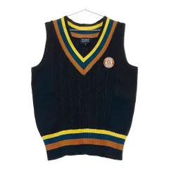 サイズ：1 PEARLY GATES パーリーゲイツ  Vネック ニットベスト  ブラック系 [240101524040] ゴルフウェア レディース ストスト