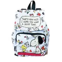 スヌーピー キッズリュック 　ホワイト　ナカジマコーポレーション　