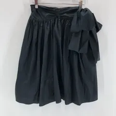 MIU MIU ミュウミュウ　レディース　ひざ丈スカート　リボン　ブラック　42