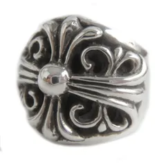 良品●CHROME HEARTS クロムハーツ KEEPER RING/キーパーリング SV925 CHクロス リング/指輪 アクセサリー シルバー 13号相当 重量22.3gのサムネイル