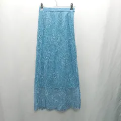 ◇ ⊂ Φ snidel スナイデル 花柄 ロング タイト スカート サイズ表記なし ブルー系 レディース E  【1411280030066】