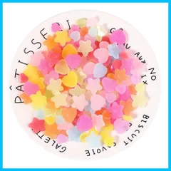 【在庫処分】手作り ハンドメイド DIY用品 DIY手芸材料 飾り用ビーズ 素材 飾り物 デコ素材 デコ材料 装飾品 可愛い スマホケース ハート形 星形 ネイルアートパーツ ネイルアート 服装パーツ キャンディー デコパーツ アクセサリーパーツ グミ 約10