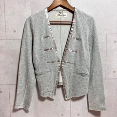 SHARE SPIRIT シェアスピリットリネンカーディガン M ボーダー SHARE SPIRIT シェアスピリットリネンカーディガン M ボーダー