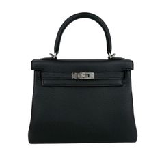 新品未使用 HERMES エルメス Kelly25 ケリー25 Black ブラック PHW シルバー金具 W刻印 Togo トゴ Stamp-W W刻印 ショルダーバッグ　レディースバッグ