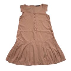 FOXEY NEWYORK フォクシー アパレル ワンピース ピンク系 ボタン 綿 日本製