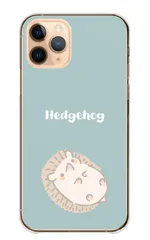Libero 5G IV ケース カバー リベロ5G4 スマホケース ハードケース ハリネズミ はりねずみ 小動物 ゆるい イラスト 可愛い かわいい おしゃれ パターン柄 ベージュ カラー02