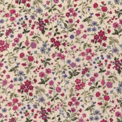 コットンこばやし　綿麻シーチングプリント（綿85％　麻15％）112cm巾x100cm　ハンドメイド　チュニック　ブラウス