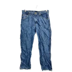 Wrangler デニムパンツ W34 ラングラー レギュラーフィット ブルー コットン メキシコ製 古着卸 アメリカ仕入 2501-496