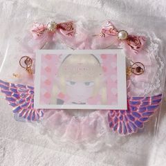 硬質ケースデコ  ピンク ハート  トレカケース デコ