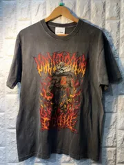 【中古品】vaultroom 豪鬼 GOUKI TEE Mサイズ VAULTROOM×GOUKI SF6 GOUKI TEE豪鬼プリントTシャツ グレー サイズ XL