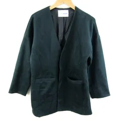 チャオパニック ノーカラージャケット アウター レディース Fサイズ グリーン Ciaopanic 【中古】